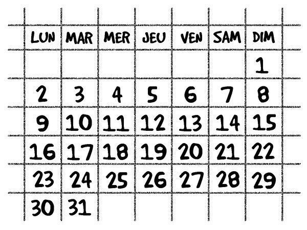 calendrier 6