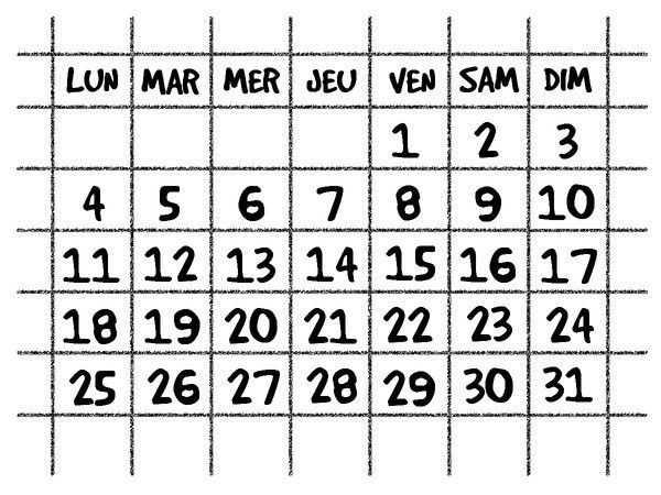 calendrier 7