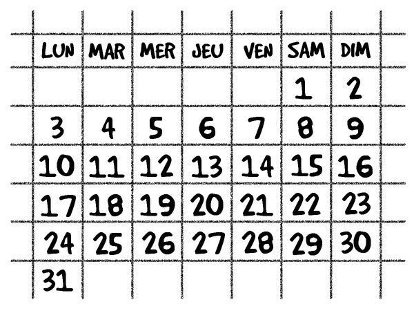 calendrier 5